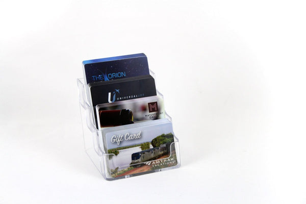 Gift Cards - Four Slot Plastic Business Card Holder