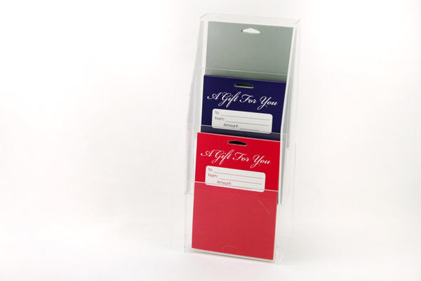 Gift Cards - 3 Tier Backer Acrylic Display Stand