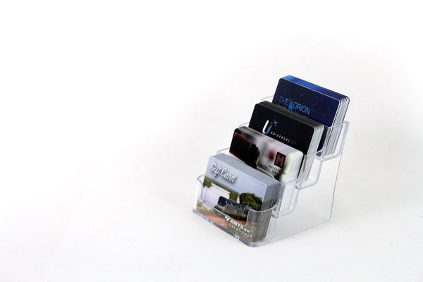 Gift Cards - Four Slot Plastic Business Card Holder