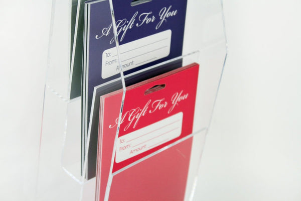 Gift Cards - 3 Tier Backer Acrylic Display Stand