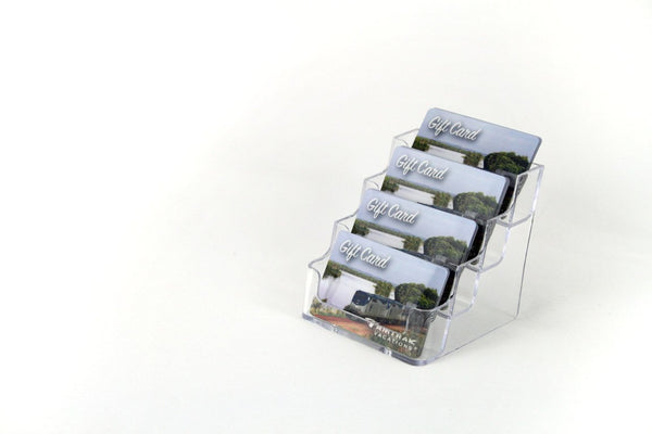 Gift Cards - Four Slot Plastic Business Card Holder