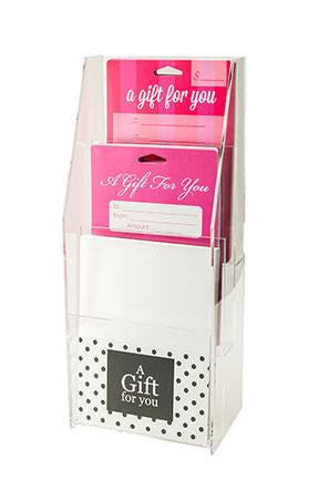 Gift Cards - 3 Tier Backer Acrylic Display Stand