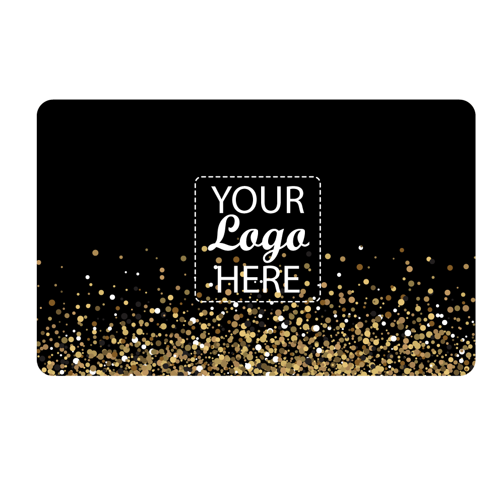 Your Logo - Black Glitter