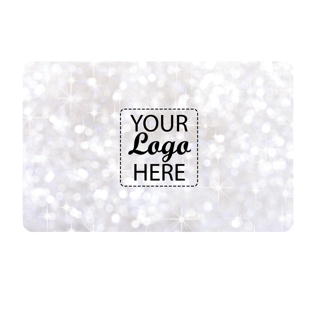 Your Logo - Silver Glitter