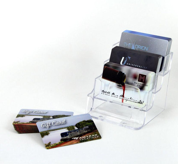 Gift Cards - Four Slot Plastic Business Card Holder